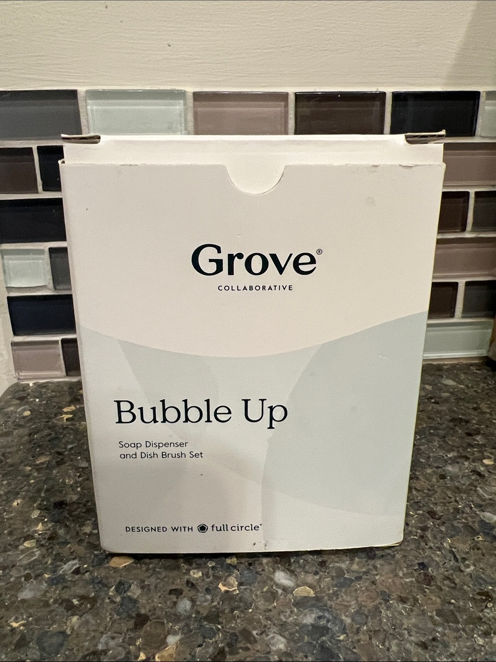 NEW Grove Bubble Up Soap Dispenser & Dish Brush Set - retired Cherry Blossom